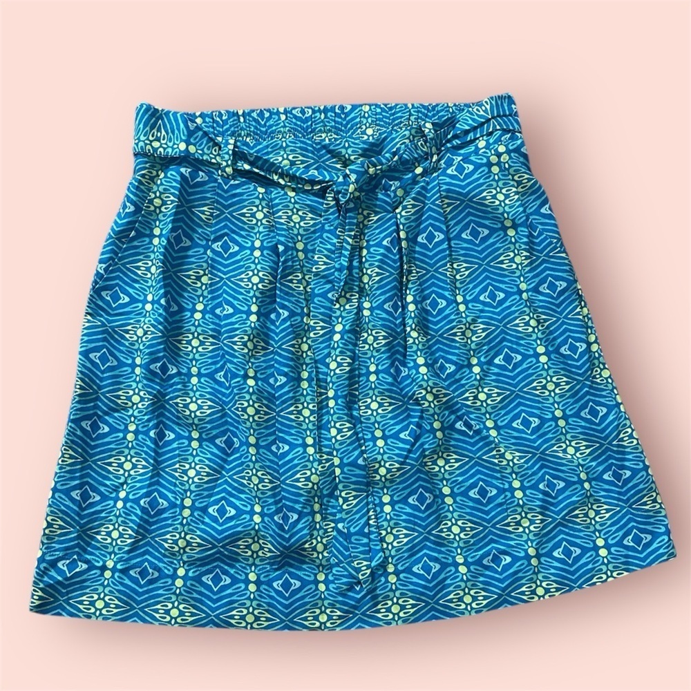 Escapada Blue Pattern Skirt Women's Small